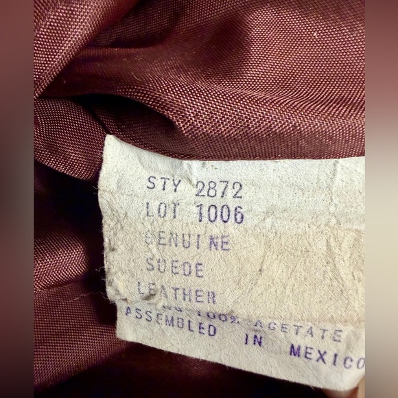 Burgundy Genuine Leather Blazer Jacket Women’s Fitted Single Button Vintage - Picture 5 of 10